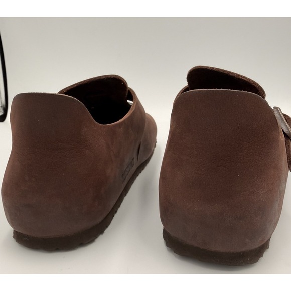 Birkenstock London Oiled Leather Clogs Women US 6–6.5 EU 37 Brown - Picture 10 of 11